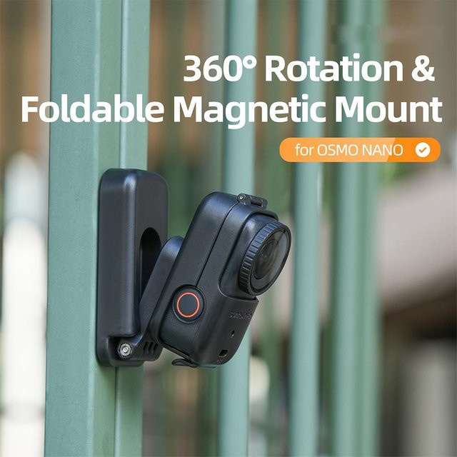 DJI Osmo Nano Magnetische Halterung Basis mit 360 Grad Rotation und Klappfunktion in Schwarz - Bild 1