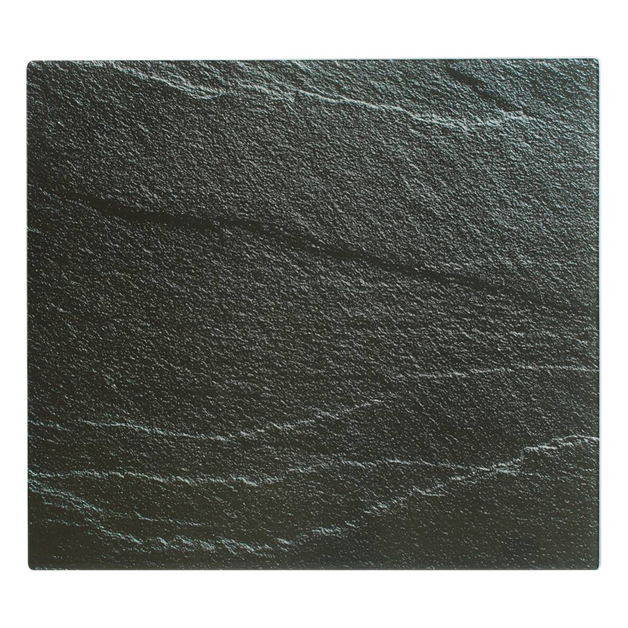 Zeller Herdblende Abdeckplatte aus Glas in Schiefer-Optik Anthrazit B: 50 cm, H: 0,8 cm, T: 56 cm - Bild 3