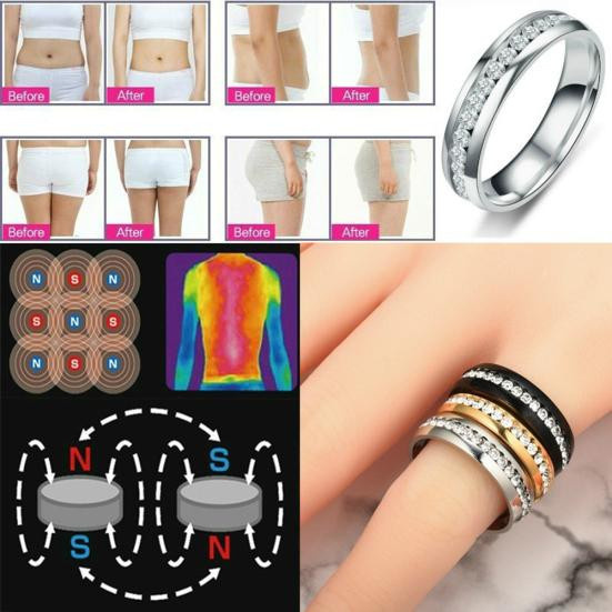 Dear Makeup Ring, Edelstahl, Silber, Zirkonia, Unisex, US 9 - Bild 2