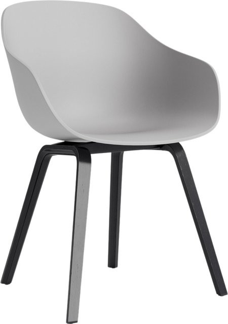 HAY About A Chair AAC 222 mit Armlehnen in Grau und Eiche matt - Bild 1