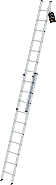 PROREGAL Sprossen-Schiebeleiter 2-teilig ohne Traverse in Silber, 2 x 10 Sprossen - Bild 1