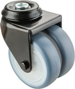 BS Apparatedoppelrolle aus Kunststoff in Blau und Grau (B801.A85.075.05) - Bild 1
