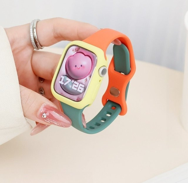 JBAILI Uhrenarmband Silikon, Bunt, Unisex - Bild 1