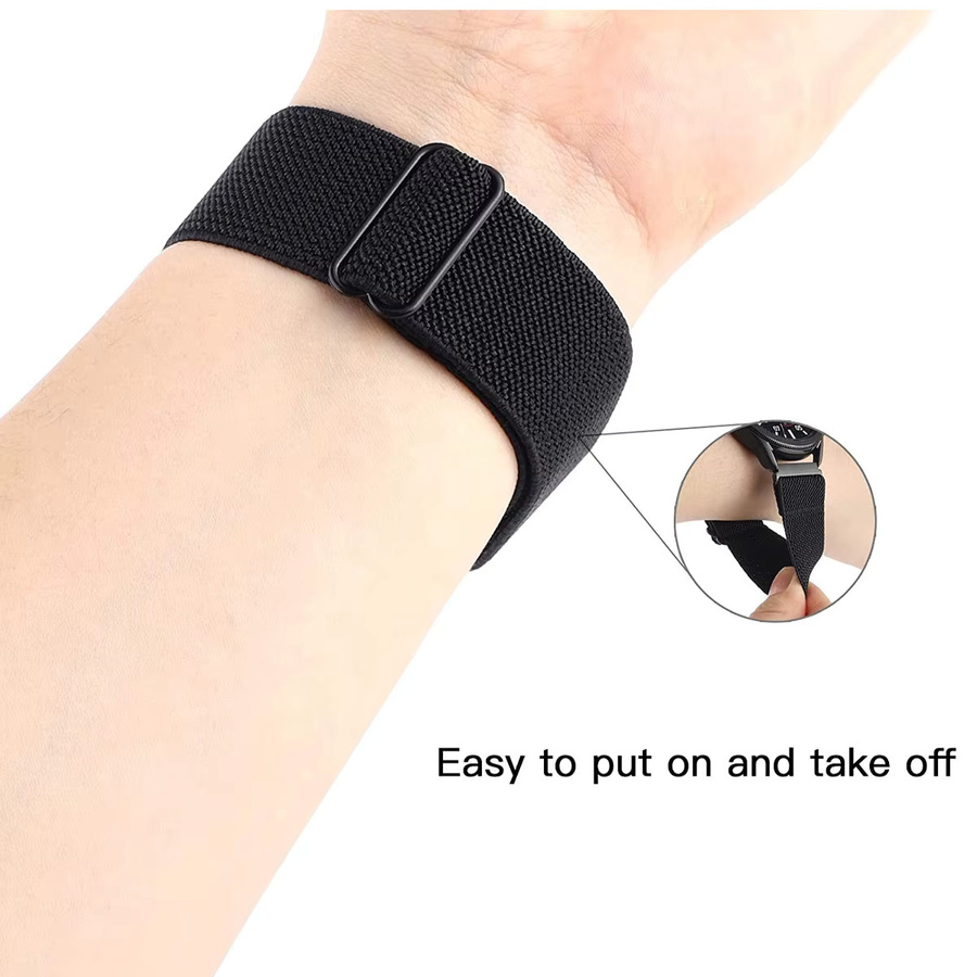 Geekthink Uhrenarmband Nylon, Schwarz, Unisex - Bild 3