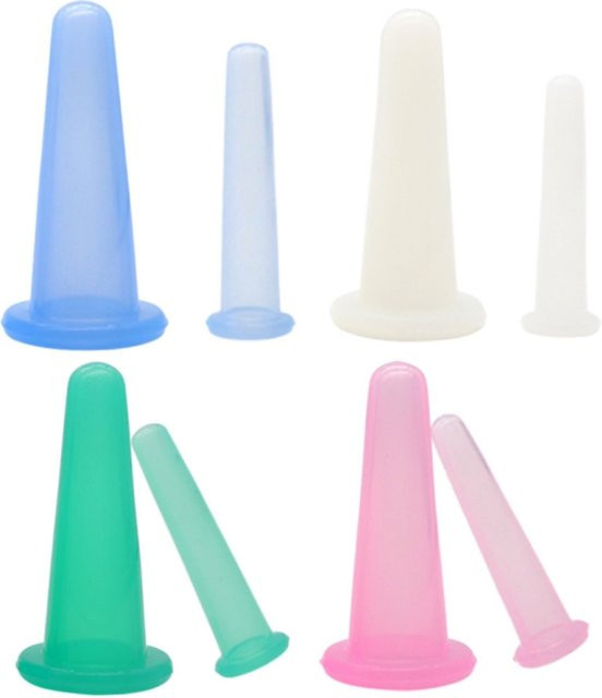 HNKMP Silikon Schröpfbecher Set, Gesicht und Körper, Unisex - Bild 1