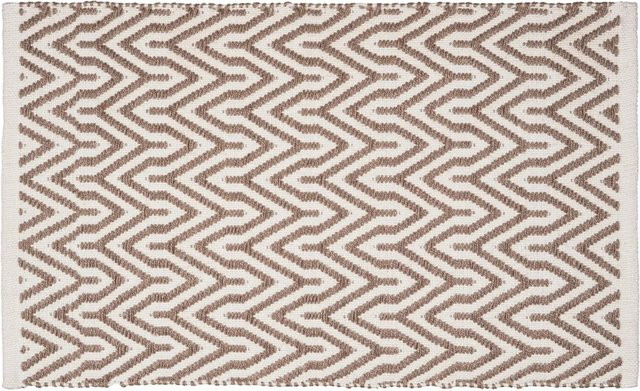Wenko Badematte Altai in Beige mit Ethno-Design, rutschfest und waschbar - Bild 1