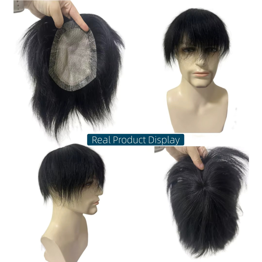 Anemone Herren-Toupet, 100 % Echthaar, Seidenbasis, PU-Kapillare - Bild 6
