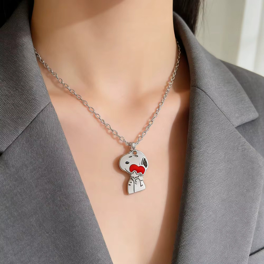 Bandai Halskette, Snoopy Cartoon, Silber, Unisex - Bild 4