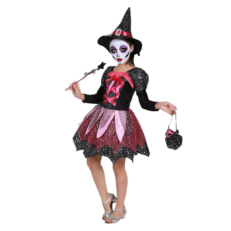 TONGTONGMI Hexenkostüm, Mädchen, Fantasy, Lila, Plüsch / Textil - Bild 2