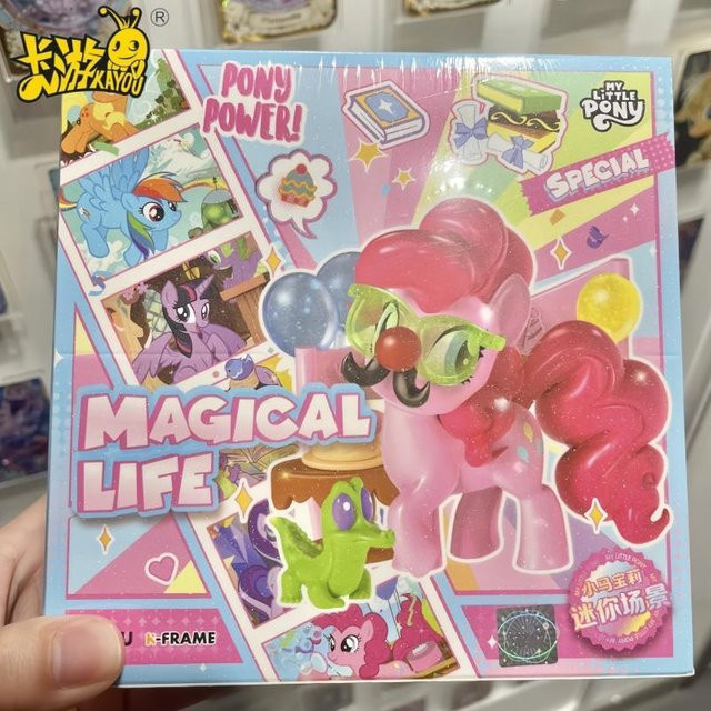 KAYOU My Little Pony Mini Scene Vol.1 Magical Home Pinkie Pie Rainbow Dash, Dekoration, Blind Box - Bild 1