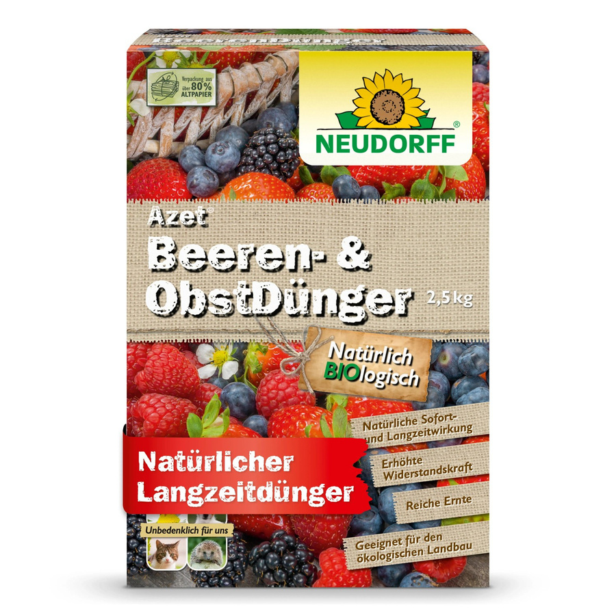 Neudorff Azet Beeren- und Obst-Dünger, Granulat, 2,5 kg - Bild 2