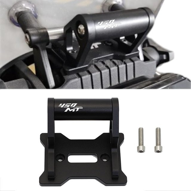FSADV CNC Aluminium GPS und Telefonhalterung für CFMOTO 450MT, Schwarz - Bild 1