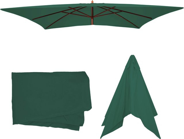 MCW Ersatzbezug für Sonnenschirm Florida 3x4m aus Polyester in Grün - Bild 1