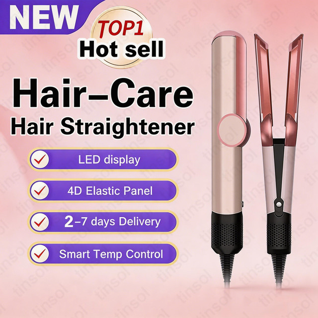 Tinsol 2-in-1 Luft-Haarglätter und -Trockner mit negativen Ionen, Unisex - Bild 1