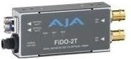 AJA FiDO-2T 2-Kanal 3G-SDI zu Single-Mode LC Fiber Transmitter in Grau - Bild 1