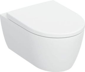 Geberit iCon Wand-WC Tiefspüler aus Keramik in Weiß inklusive WC-Sitz B: 35,5 cm, T: 53 cm - Bild 1