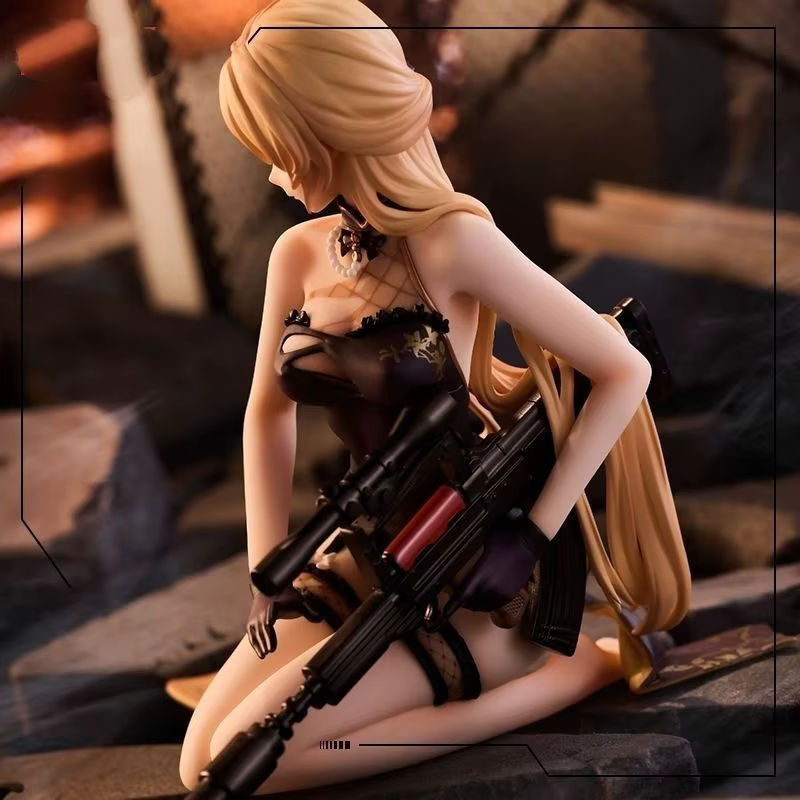 Bandai Girls Frontline Ots 14 Purple Rain Heart Heavy Damage Anime PVC-Figur in Lila und Mehrfarbig - Bild 3