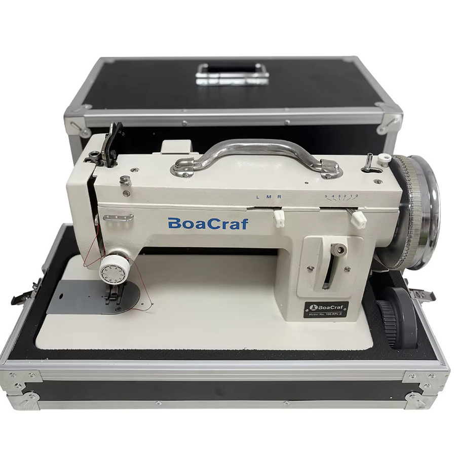 BoaCraf Tragbare Schwerlast-Nähmaschine in Weiß mit Zickzack- und Geradstich inklusive Box und Ausgleichsrad für Segelboote - Bild 4