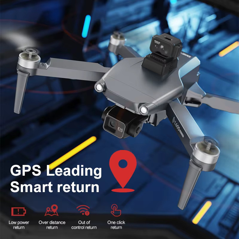 WDSZKMYF L600 Pro MAX Drohne mit 8K HD Kamera, 3-Achsen Gimbal, GPS, Hindernisvermeidung und 5G WIFI FPV, Grau - Bild 5