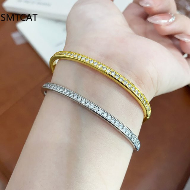 SMTCAT Tennis Armband, 925 Silber, Moissanit, Damen - Bild 1