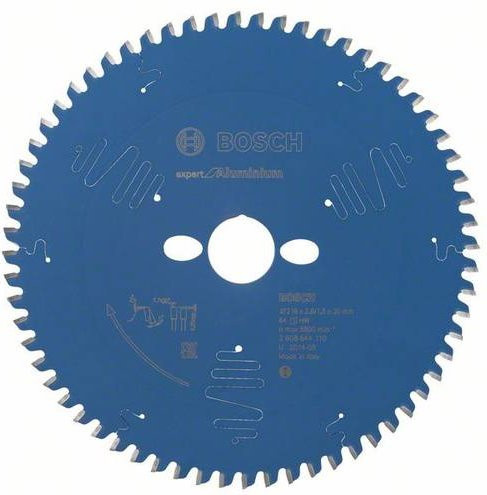 Bosch Expert for Aluminium Kreissägeblatt mit 64 Zähnen, Durchmesser: 216 mm, Bohrung: 30 mm, Dicke: 1,8 mm - Bild 1