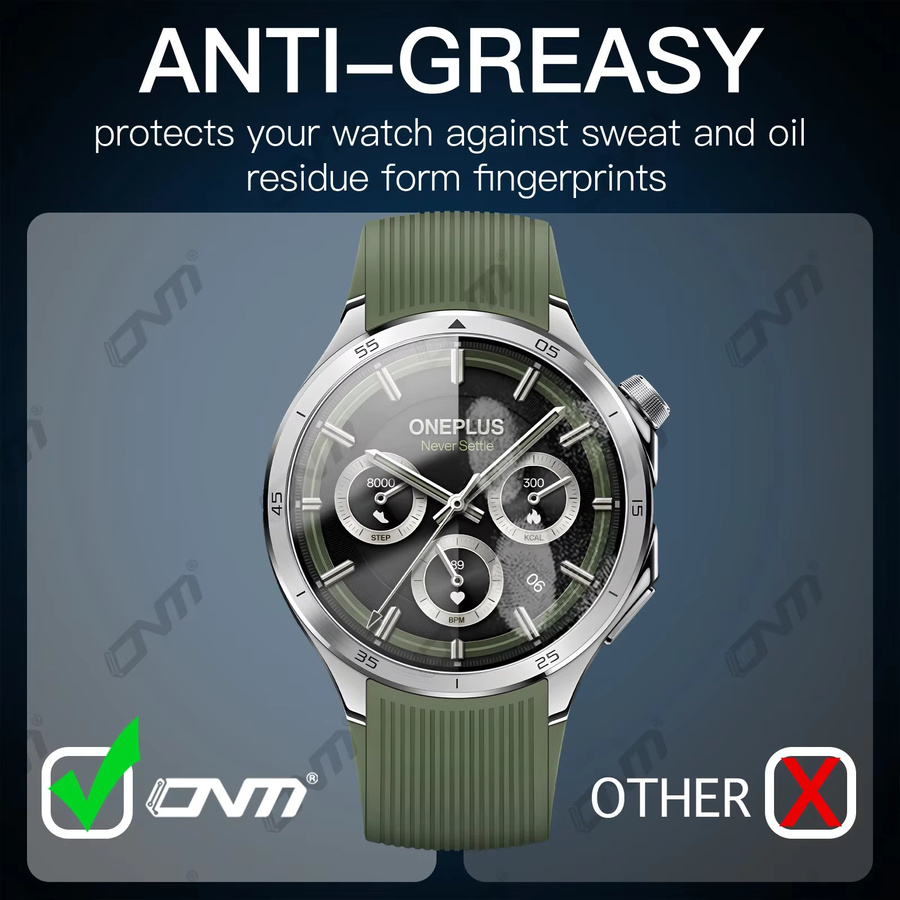 OnePlus Watch 3 2.5D Displayschutzfolie aus gehärtetem Glas, transparent - Bild 3