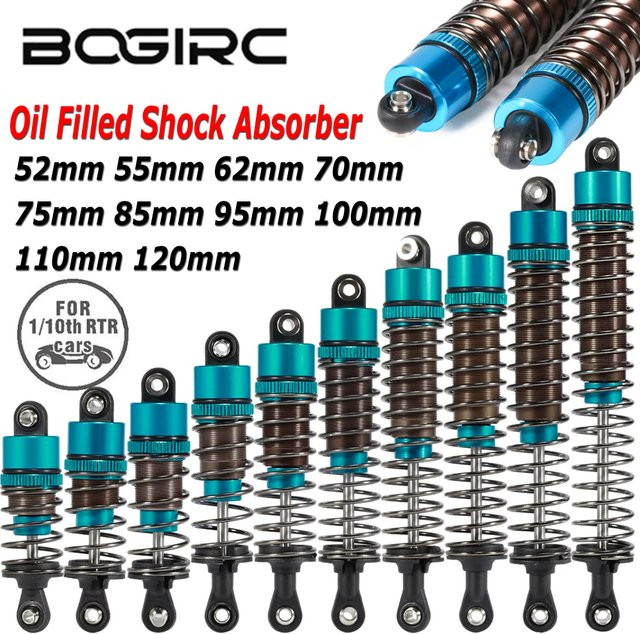 BOGIRC Ölgefüllte Stoßdämpfer, 4-teiliges Set, Blau, Metall, 1:10 - Bild 1