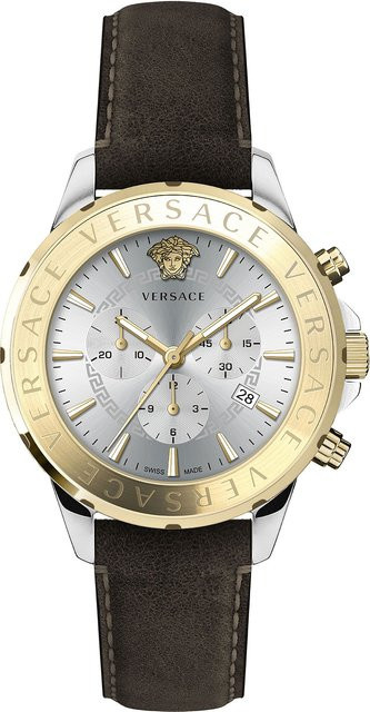 Versace Chronograph, Quarz, Edelstahl, 44 mm, Herren - Bild 1