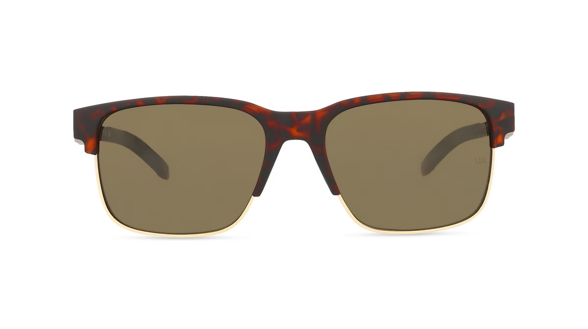 Under Armour UA ASSIST EDGE Sonnenbrille, Halbrand, Eckig, Edelstahl, Unisex, braun - Bild 1