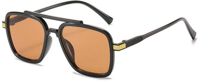 Sonnenbrille Quadrat, Unisex, Vollrand, Kunststoff, Braun - Bild 1