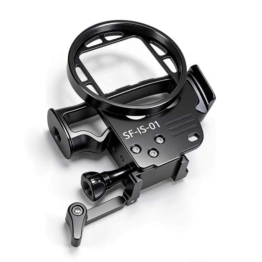 Seafrogs Aluminiumlegierungs-Filterrahmen in Schwarz mit 67mm Gewindeanschluss für Insta 360 ACE 2, GoPro 9-13 und DJI Action 3/4/5 - Bild 2