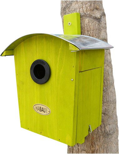 HABAU Nistkasten mit Runddach in Grün aus Holz - Bild 1