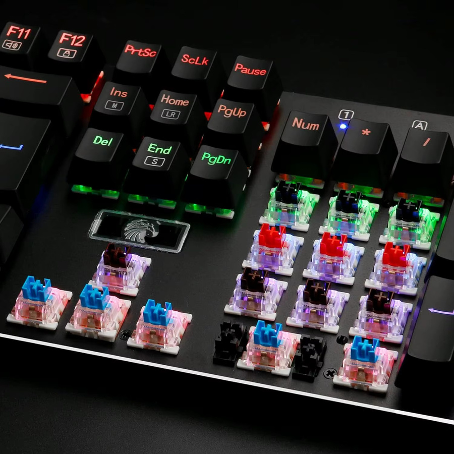 Staubdichte mechanische Gaming-Tastaturschalter im Cherry MX-Design, rote Schalter mit Schalterabzieher für DIY-Austausch - Bild 2