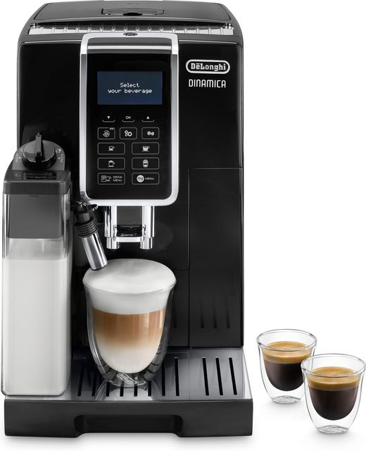 DeLonghi Dinamica ECAM 356.57.B Kaffeevollautomat in Schwarz mit integriertem Milchsystem und herausnehmbarem Wassertank - Bild 2