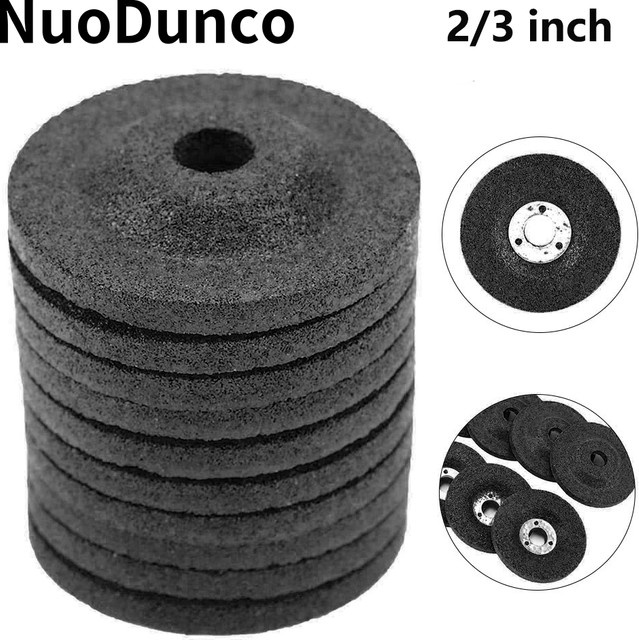 NuoDunco 2er Set Trennscheiben für Winkelschleifer aus Harz zum Schneiden von Metall, Eisen und Edelstahl, Schwarz, Durchmesser: 50 mm und 75 mm - Bild 1