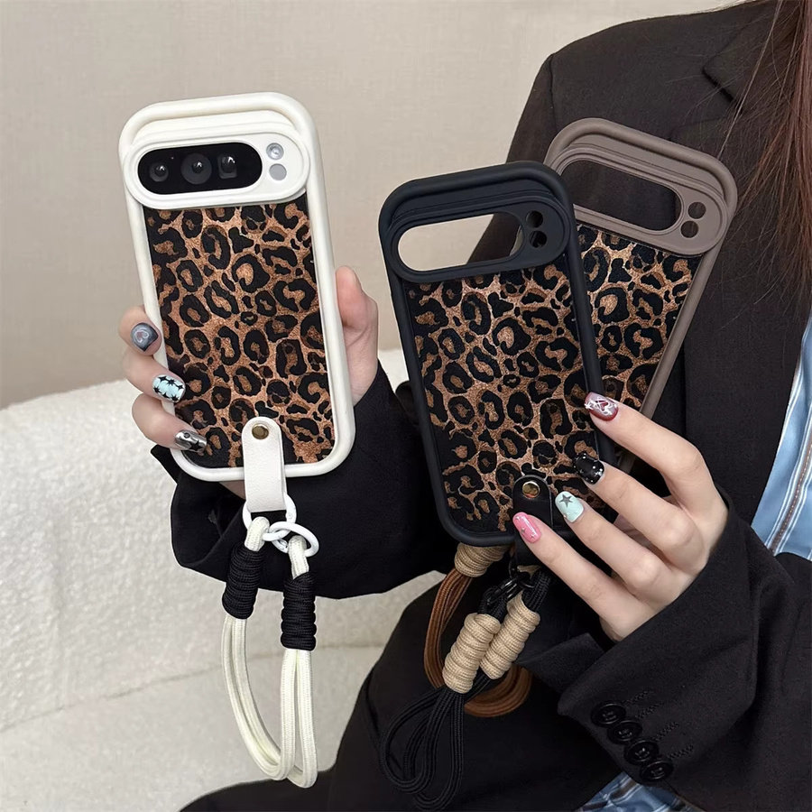 Stoßfeste TPU-Schutzhülle mit Handschlaufe für Google Pixel 8 Pro, 9 Pro XL, 7A, 8A und 7 Pro in Schwarz und Multicolour - Bild 2