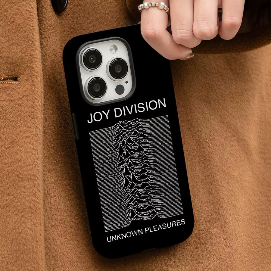 J-Joy D-Division Handyhülle für iPhone 17 16 15 14 13 12 Pro Max Plus glänzende HD-Doppelschicht-Flüssigkeitshartschale in Schwarz und Weiß - Bild 3