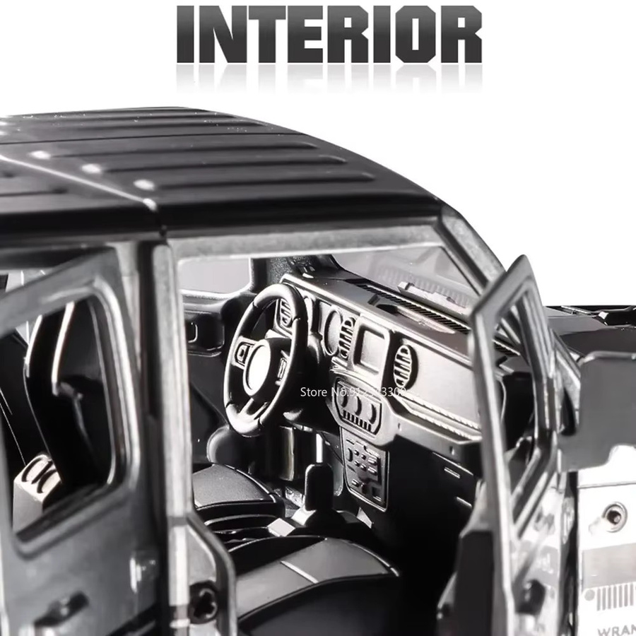 MAKEDA Wrangler Rubicon Challenger Hellcat Sportwagenmodell, 1:22, mit Musik - Bild 4
