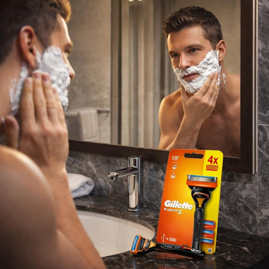 Gillette Fusion5 Rasierer für Männer, 4 Ersatzklingen - Bild 7