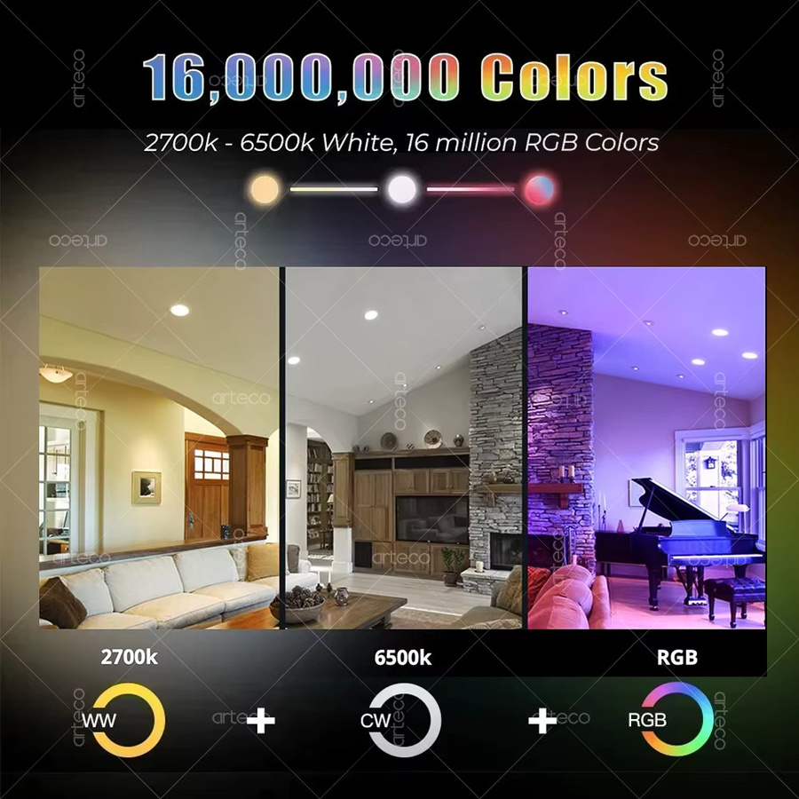 Tuya Intelligente LED-Glühbirne E27 mit WiFi, Zigbee und Bluetooth, dimmbare RGBCW Lampe kompatibel mit Alexa und Google Home - Bild 1
