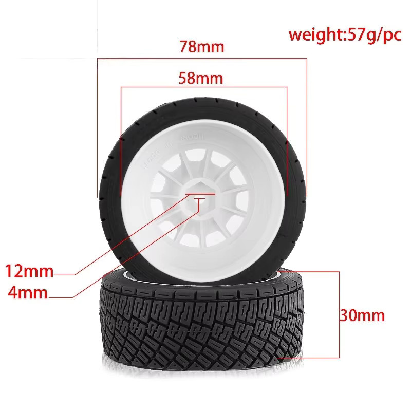 HPI Ford CNE Lailalo Universalreifen, 12 mm Sechskantadapter, Maßstab 1:10 - Bild 2
