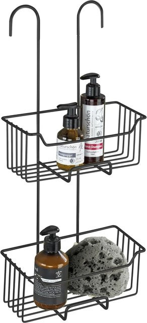 Wenko Thermostat-Dusch-Caddy Milo mit 2 Etagen in Schwarz - Bild 1