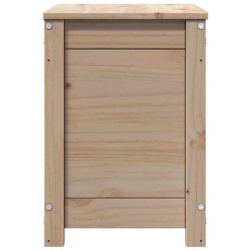 Vidaxl Aufbewahrungsbox aus Massivholz Kiefer in Natur im Landhaus- und Skandinavischen Stil, B/T/H: 110 x 50 x 45,5 cm - Bild 2