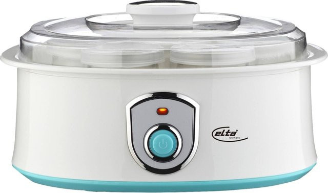 Elta Joghurt-Maker JGM-200 in Weiß und Transparent aus Kunststoff und Glas, B/H/T: 29 x 15 x 25 cm - Bild 1