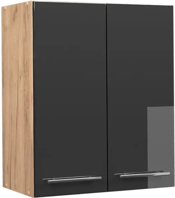Vicco Hängeschrank Fame-Line Küchenschrank in Anthrazit und Eiche Hochglanz, Breite: 60 cm - Bild 2