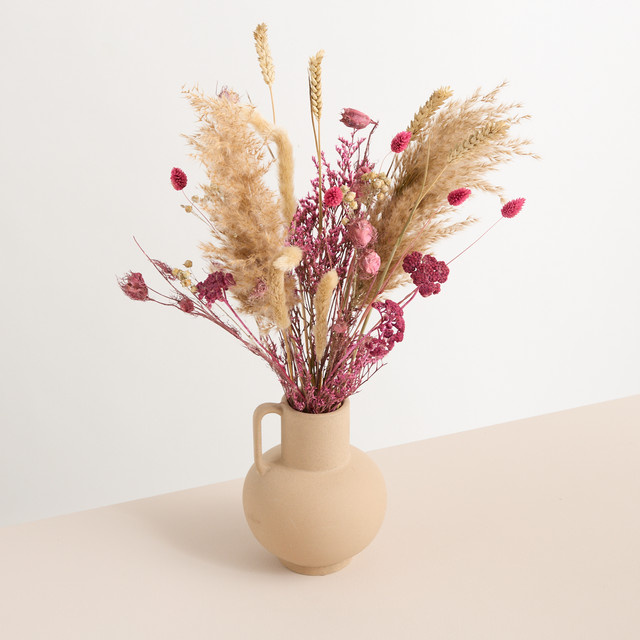 Trockenblumenstrauß BLUME2000 in Pink und Lightpink für deine Frühlingsdekoration - Bild 1