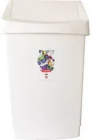Curver Abfallbehälter Click-It mit Flip-Deckel, Farbe: Weiß, Volumen: 50 l, B/T/H: 33,5 x 63,5 x 38,5 cm - Bild 1