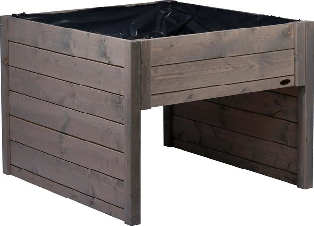 Dobar Mährobotergarage mit integriertem Pflanzkasten in Grau, B/T/H: 56 x 73 x 79 cm - Bild 1