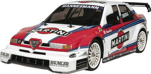 Tamiya RC Modellauto Alfa Romeo 155 Martini TT-02 Elektro Straßenmodell 1:10 Allradantrieb - Bild 1