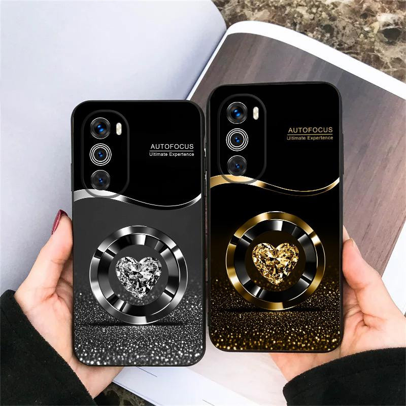 Lila Kreis Diamant TPU Handyhülle für Motorola Moto G Serie und Edge Modelle - Bild 1